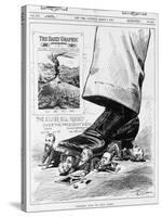 Engraving "Congress Puts its Foot Down"-null-Stretched Canvas