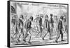 Engraving Depicting Convicts Exercising in Pentonville Prison-null-Framed Stretched Canvas