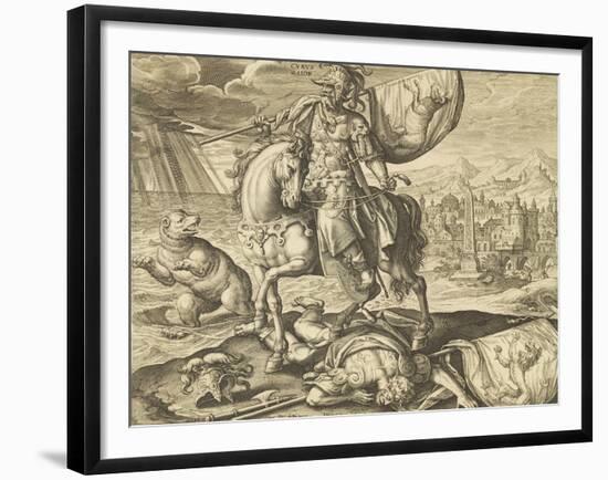 Engraving Depicting Cyrus II of Persia O-null-Framed Giclee Print