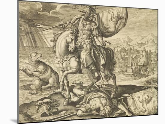 Engraving Depicting Cyrus II of Persia O-null-Mounted Giclee Print