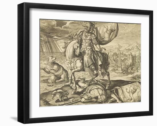 Engraving Depicting Cyrus II of Persia O-null-Framed Giclee Print