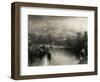 Engraving Depicting Life in Ancient Rome by Joseph Mallord William Turner-null-Framed Giclee Print