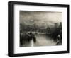 Engraving Depicting Life in Ancient Rome by Joseph Mallord William Turner-null-Framed Giclee Print