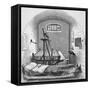 Engraving Depicting Separate Cell in Pentonville Prison-null-Framed Stretched Canvas