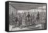 Engraving Depicting Serving of Dinner in the Oakum-Room of the Boys' Prison at Tothill Fields-null-Framed Stretched Canvas