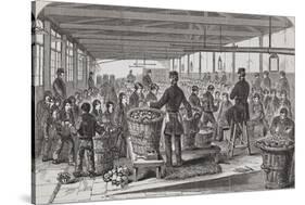 Engraving Depicting Serving of Dinner in the Oakum-Room of the Boys' Prison at Tothill Fields-null-Stretched Canvas