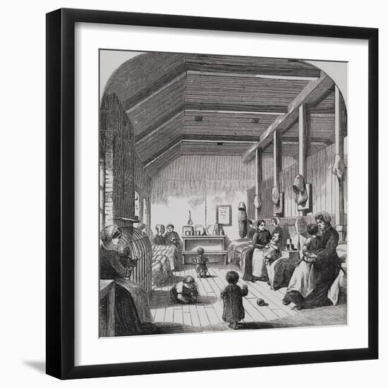 Engraving Depicting the Convict Nursery at Brixton-null-Framed Giclee Print