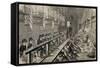 Engraving Depicting the Workshop under the "Silent System" at Millbank Prison-null-Framed Stretched Canvas