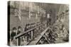 Engraving Depicting the Workshop under the "Silent System" at Millbank Prison-null-Stretched Canvas