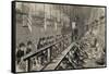 Engraving Depicting the Workshop under the "Silent System" at Millbank Prison-null-Framed Stretched Canvas