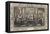 Engraving Depicting Wedding of Louis XIV of Bourbon-null-Framed Stretched Canvas