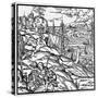 Engraving from De Re Metallica, by Georg Pawer or Georgius Agricola (1494-1555)-null-Stretched Canvas