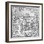 Engraving from De Re Metallica-null-Framed Giclee Print