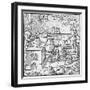 Engraving from De Re Metallica-null-Framed Giclee Print