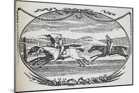 Engraving Of a Horse Race-Thomas Bewick-Mounted Giclee Print