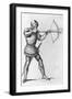 Engraving of a Knight Aiming a Crossbow-L. Massard-Framed Giclee Print