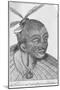 Engraving of a Maori Chieftain-null-Mounted Giclee Print