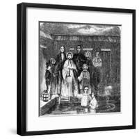 Engraving of A Mormon Baptism-null-Framed Giclee Print