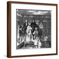 Engraving of A Mormon Baptism-null-Framed Giclee Print