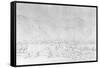 Engraving of a Pawnee Village after George Catlin-null-Framed Stretched Canvas