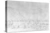 Engraving of a Pawnee Village after George Catlin-null-Stretched Canvas