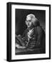 Engraving of Benjamin Franklin, American Philosopher, Author and Scientist-null-Framed Photographic Print