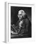 Engraving of Benjamin Franklin, American Philosopher, Author and Scientist-null-Framed Photographic Print