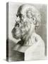 Engraving of Bust of Hippocrates-National Library of Medicine-Stretched Canvas