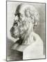 Engraving of Bust of Hippocrates-National Library of Medicine-Mounted Photographic Print