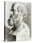 Engraving of Bust of Hippocrates-National Library of Medicine-Stretched Canvas