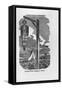 Engraving of "Captain Kidd Hanging in Chains"-null-Framed Stretched Canvas
