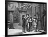 Engraving of Carol Singers in Winter by E. Rosch-null-Framed Photographic Print