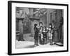 Engraving of Carol Singers in Winter by E. Rosch-null-Framed Photographic Print