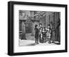 Engraving of Carol Singers in Winter by E. Rosch-null-Framed Photographic Print