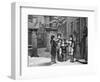 Engraving of Carol Singers in Winter by E. Rosch-null-Framed Photographic Print