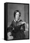 Engraving of Charlotte Bronte-null-Framed Stretched Canvas