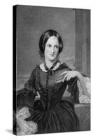 Engraving of Charlotte Bronte-null-Stretched Canvas