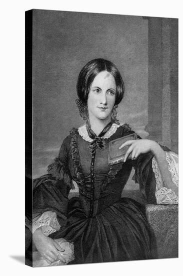 Engraving of Charlotte Bronte-null-Stretched Canvas