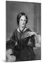 Engraving of Charlotte Bronte-null-Mounted Photographic Print