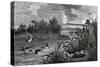 Engraving Of Duck Shooting-Bettmann-Stretched Canvas