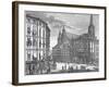 Engraving of Eisenstadt Town Square-null-Framed Giclee Print