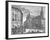 Engraving of Eisenstadt Town Square-null-Framed Giclee Print