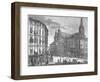 Engraving of Eisenstadt Town Square-null-Framed Giclee Print