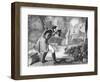 Engraving of Gulliver before the Citizens of Brobdingnag-null-Framed Giclee Print