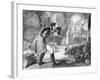 Engraving of Gulliver before the Citizens of Brobdingnag-null-Framed Giclee Print