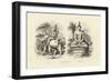 Engraving of Indra and Gautama Buddha-null-Framed Giclee Print