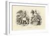 Engraving of Indra and Gautama Buddha-null-Framed Giclee Print