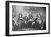 Engraving of Jefferson Davis and His Cabinet-null-Framed Giclee Print