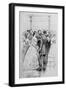 Engraving of Jefferson Davis and Wife Greeting Guests-null-Framed Giclee Print