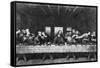 Engraving of Last Supper by Da Vinci-null-Framed Stretched Canvas